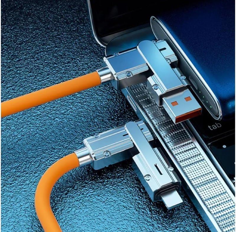 4-in-1 Ultra Fast Charging Cable For Androids, iPhones & Other Devices